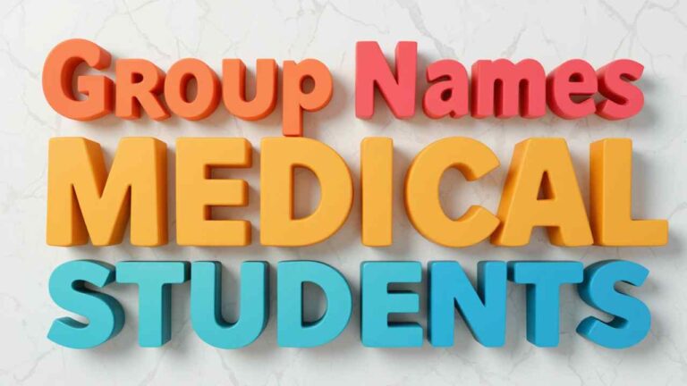 funny group names for medical students