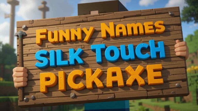 funny names for silk touch pickaxe