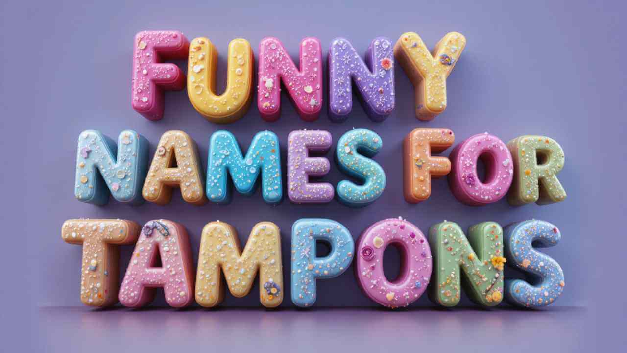 funny names for tampons