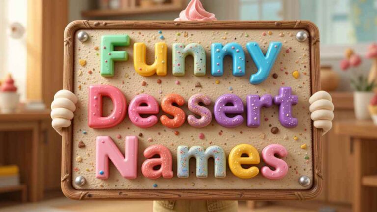 funny dessert names