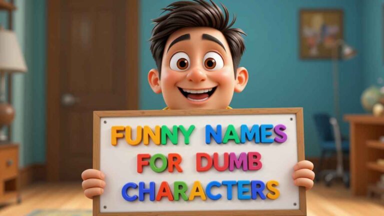 funny names for dumb characters