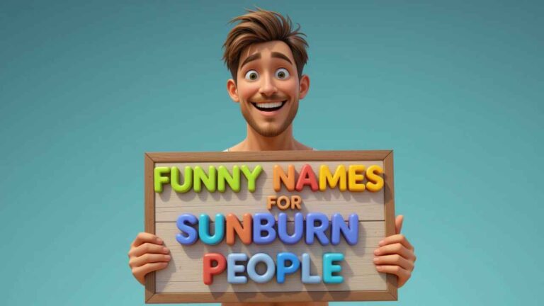 funny names for sunburnt people