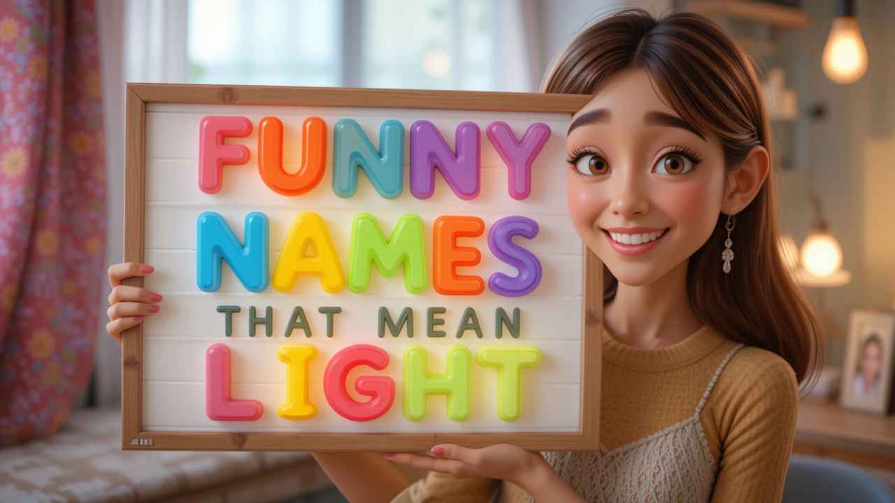 funny names that mean light