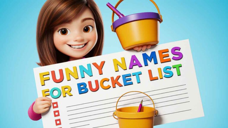 funny names for bucket list