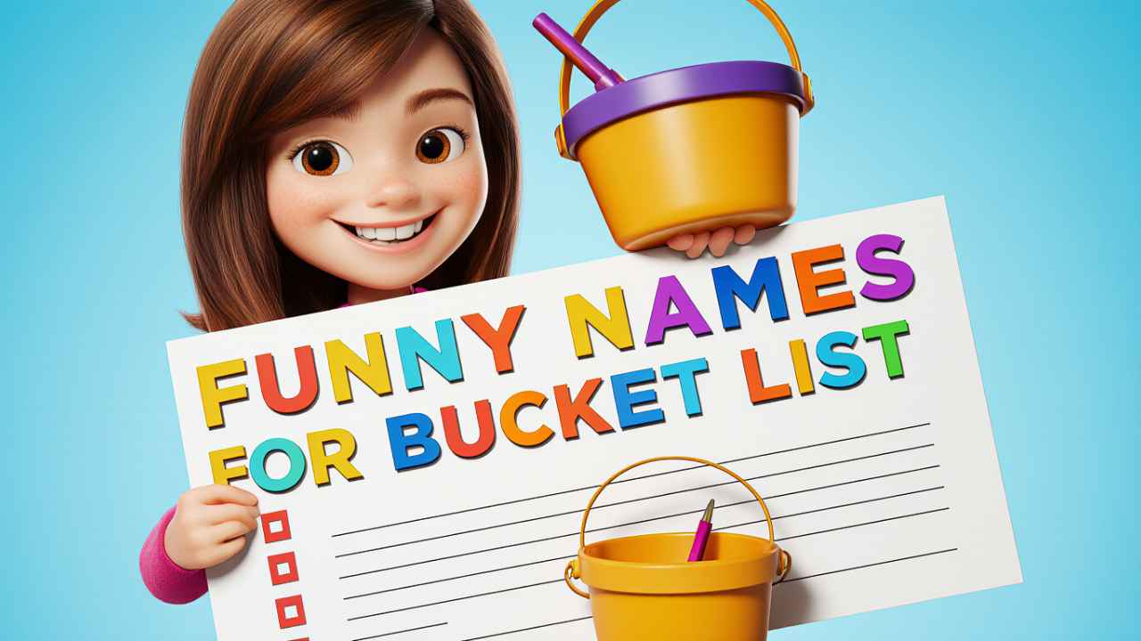 funny names for bucket list