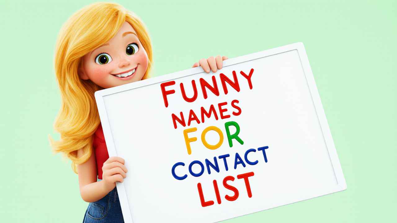 funny names for contact list