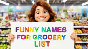 funny names for grocery list