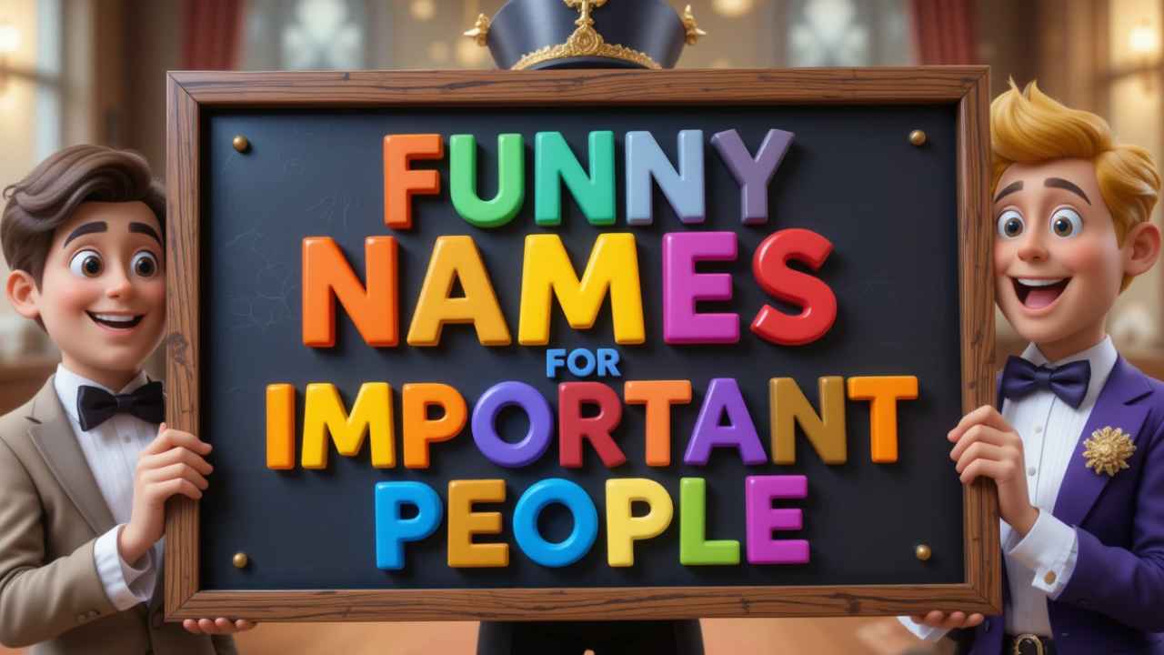 funny names for important people