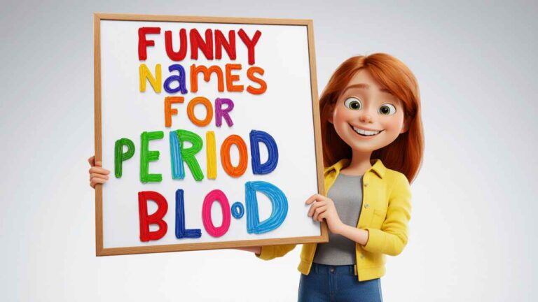 funny names for period blood
